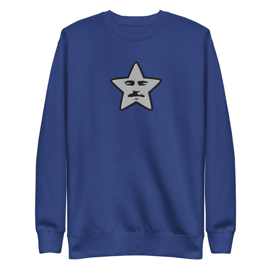 embroidered starface sweatshirt | team royal (cotton)