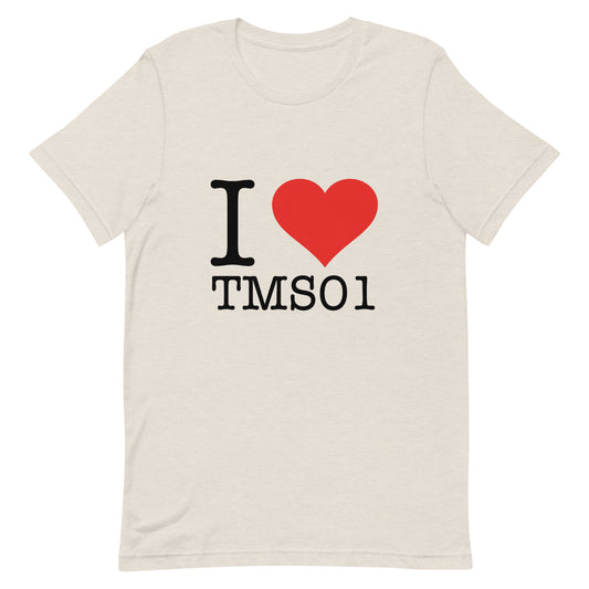 i love TMS01 shirt | heather dust (ring-spun cotton)