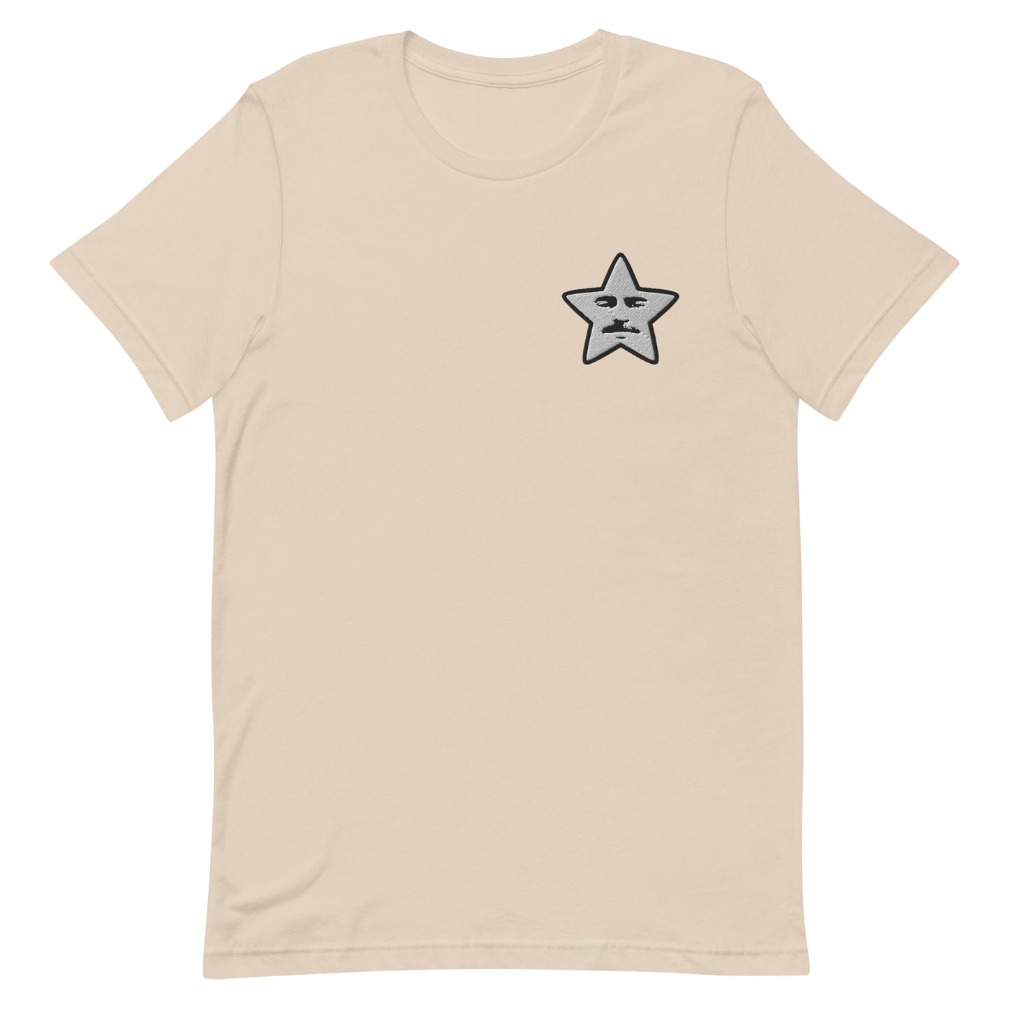 embroidered starface tee | soft cream (ring-spun cotton)