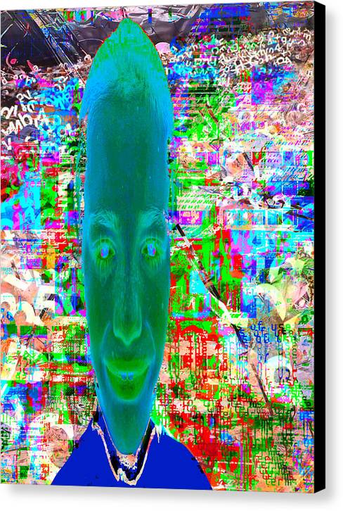corrupted portrait (canvas print: 30x40 in.)