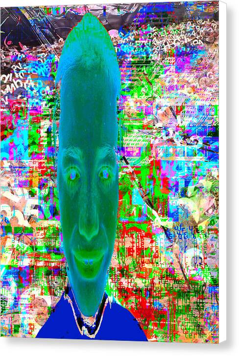 corrupted portrait (canvas print: 30x40 in.)