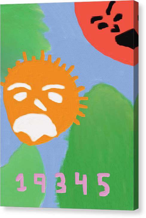 existential dread and incorrect analysis (canvas print: 30x40 in.)