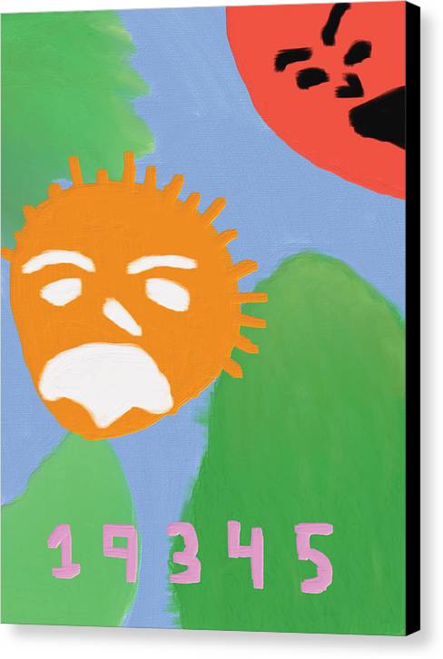 existential dread and incorrect analysis (canvas print: 30x40 in.)